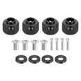 thumbnail image 1 of Aluminum Wheel Hex Hub 9mm Hex Extended Spacers Drive Adapter for RC Crawler Car, Black, 1 of 5