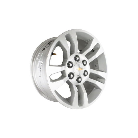 Aluminum Wheel - Machined and Silver - 18 x 8.5 Inch - 24mm Offset - Compatible with 2015 - 2019 Chevy Tahoe 2016 2017 2018 2020