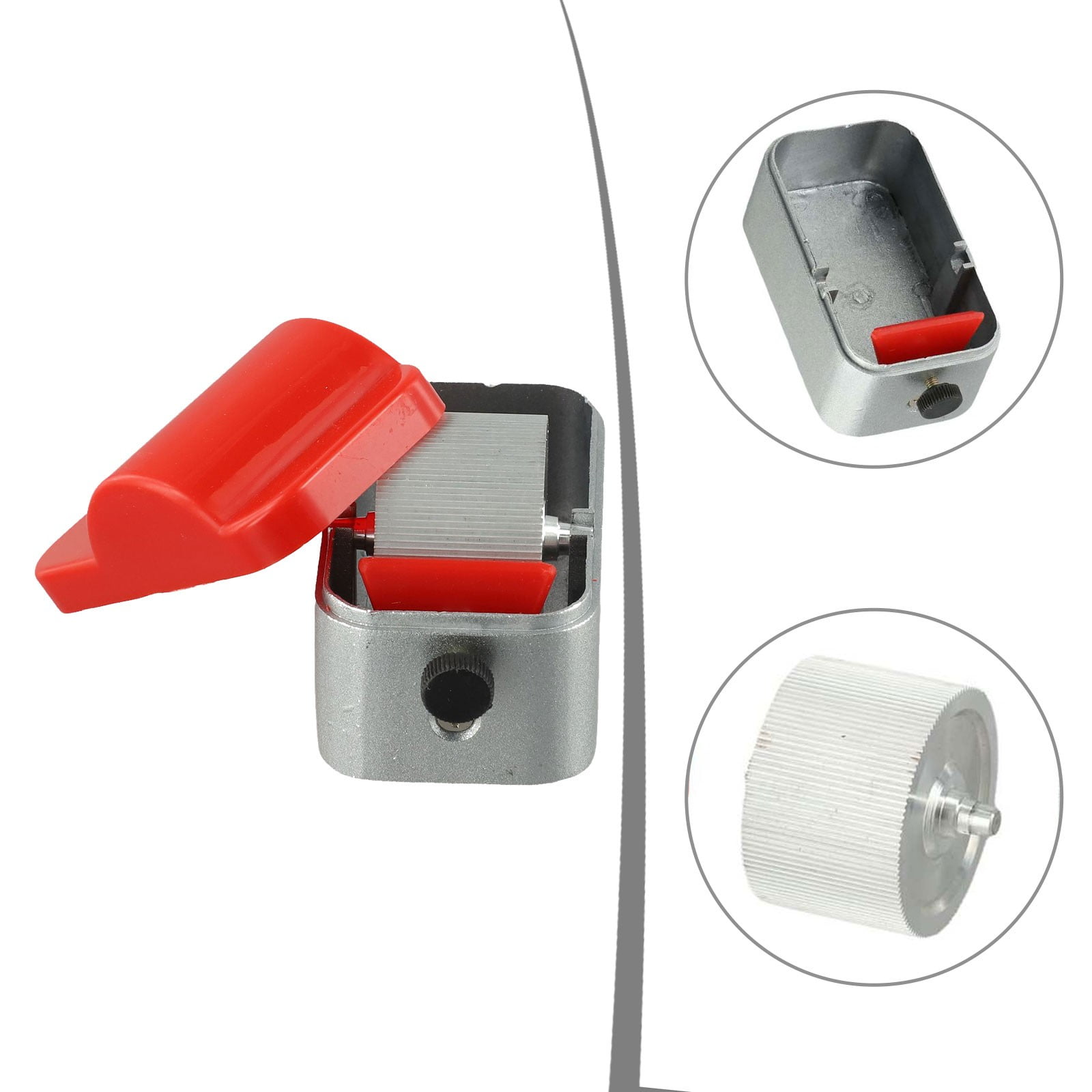 Aluminum Wheel Oil Edge Bucket Tool Diy Easy To Clean Small Box Professional Work Tools Leather Craft Workshop Kit