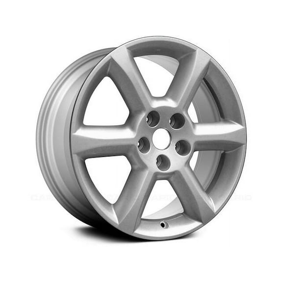 Aluminum Wheel - Silver - 18 x 7.5 Inch - 40mm Offset - 6 Spoke - 5 Lug - Compatible with 2004 - 2006 Nissan Maxima 2005