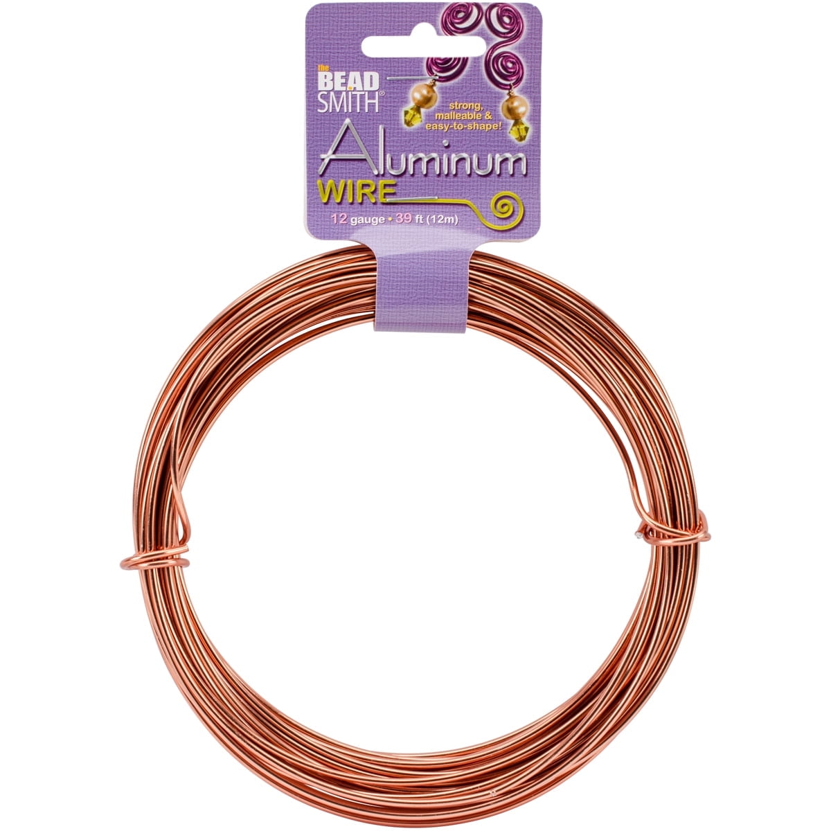 Aluminum Wire, 12 Gauge, 39' Coil, Copper
