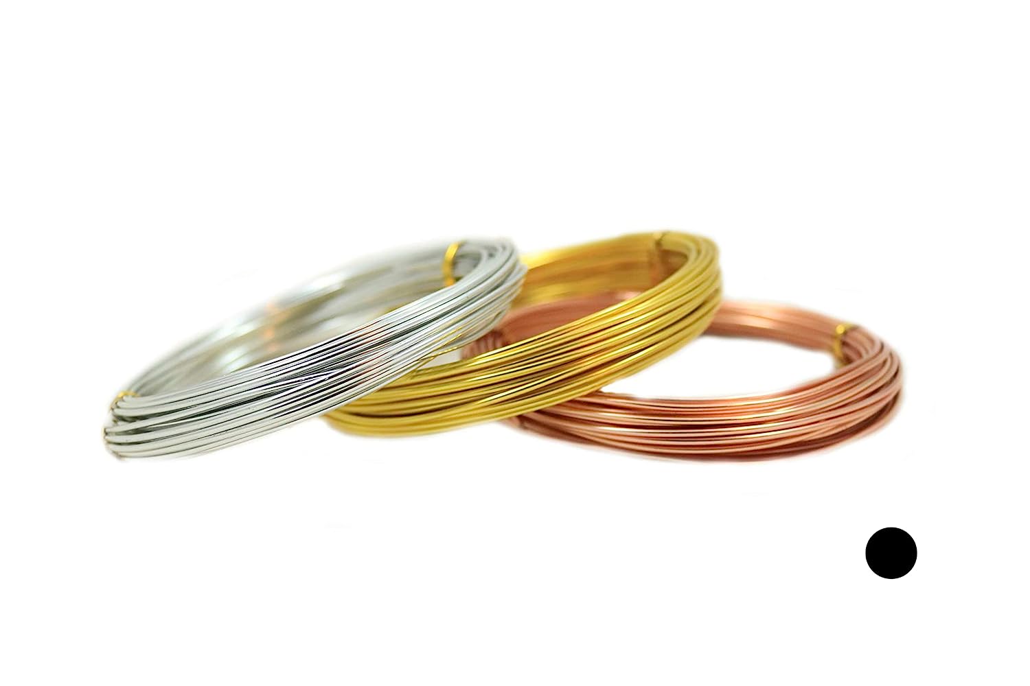 Aluminum Wire 1MM (18 Gauge) 3 Colors Gold, Copper, Silver for Jewelry
