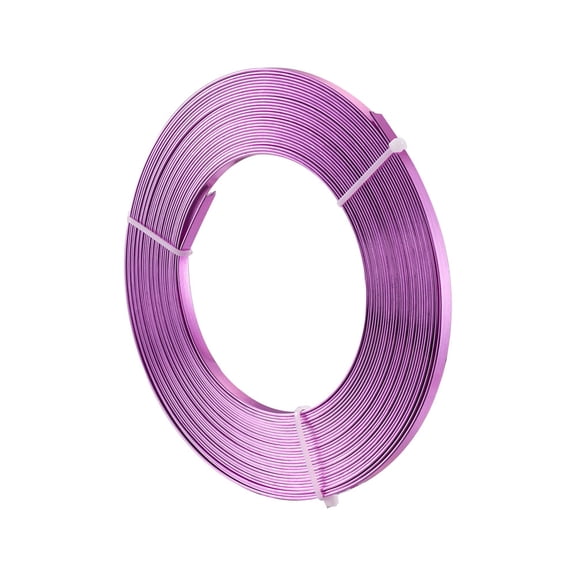 Aluminum Wire Bendable Metal Craft Wire Flat Craft Wire Bezel Strip Wire for Cabochons Jewelry Making Medium Orchid 5x1mm
