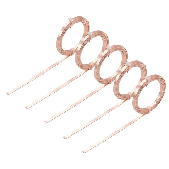 Aluminum Wire Bendable Metal Craft Wire Flat Craft Wire Bezel Strip Wire for Cabochons Jewelry Making PeachPuff 5x1mm 6.56 Feet(2m)/roll diy