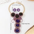 thumbnail image 1 of Aluminum Wire Chunky Statement Crystal Stone Necklace and Earring Set For Women Tribal Fashion Costume Jewelry Earring Sets Unique Colorful Big Rhinestone Crystal Pendent Collar Choker, 1 of 3
