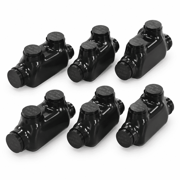 Aluminum Wire Connectors 250MCM-6 AWG Inline Splice Reducer, 6 Pack