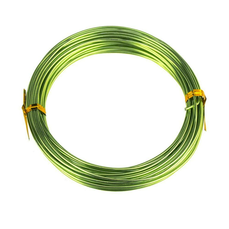 Aluminum Wire Craft Metal, 15 Gauge, 10-Yard - Apple Green 