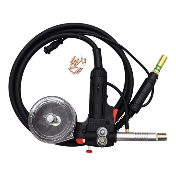 Aluminum Wire Drawing Welding Gun For 300371 Millermatic 140 141 211 Spoolmate 100 Not Original Welding Tool Welding Machine with 10PCS 0.8mm Conductive Nozzles