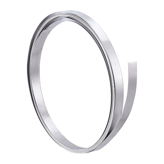 Aluminum Wire Flat Craft Wire Bezel Strip Wire for Cabochons Jewelry Making Raw(Unplated) 10x0.4mm about 16.40 Feet(5m)/Roll