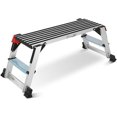 thumbnail image 1 of Aluminum Work Platform Step Ladder 38×12×20  Work Bench for Washing Vehicles, Cleaning, Painting, Decorating Non-Slip, Capacity 330 LBS 𝐇𝐞𝐚𝐯𝐲 𝐃𝐮𝐭𝐲, 1 of 6
