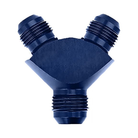 Aluminum Y Block Flare Fitting 10ANx 8ANx8AN Male Threaded Hose Splitter Adapter