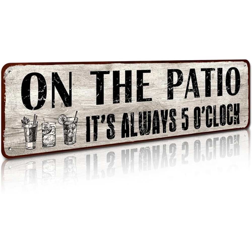 Aluminum Yard Sign Home Decor For Bar Porch Outdoor Living Christmas Ornament