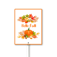 thumbnail image 1 of Aluminum Yard Stake Outdoor Fall Decor Rustic Garden Stake Autumn Yard Sign Hello Fall Lawn Ornaments for Porch Garden Home Patio Harvest Thanksgiving Halloween Decorations, 1 of 6