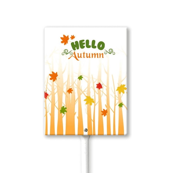Aluminum Yard Stake Outdoor Fall Decor Rustic Garden Stake Autumn Yard Sign Hello Autumn Lawn Ornaments for Porch Garden Home Patio Harvest Thanksgiving Halloween Decorations