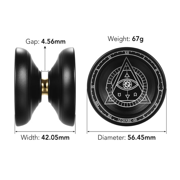Aluminum YoYo Ball With Stable And Balanced High Speed Routines, Anodizing Surface Treatment, 10-Ball High  Bearings, For Daily Practice Or Competition Use
