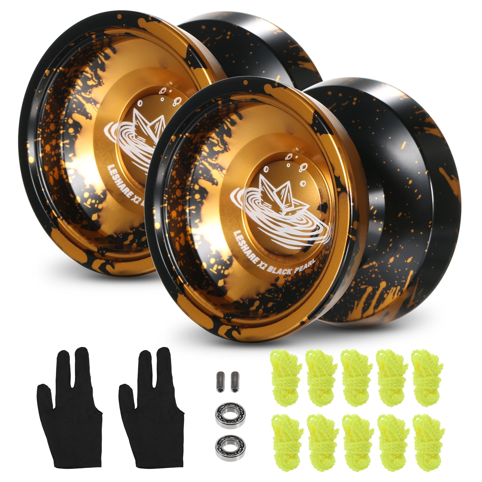Aluminum Yoyo Ball, Stable High Speed Routine, Anodizing  Treatment, Smooth Quiet , Yoyo String Glove For Gift