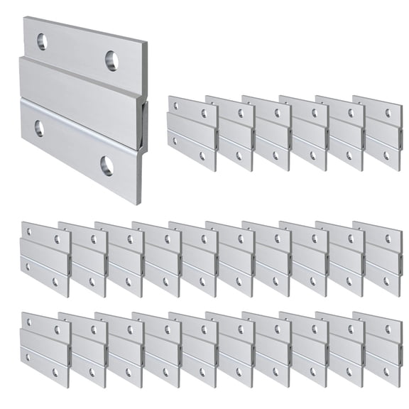 Aluminum Z Interlocking Wall Mounting Bracket Hardware Kit 2 Inch-Standard 30 Count