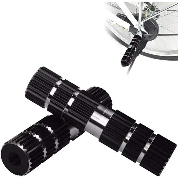 Aluminum alloy non-slip bicycle pegs, pegs, cylindrical foot peg