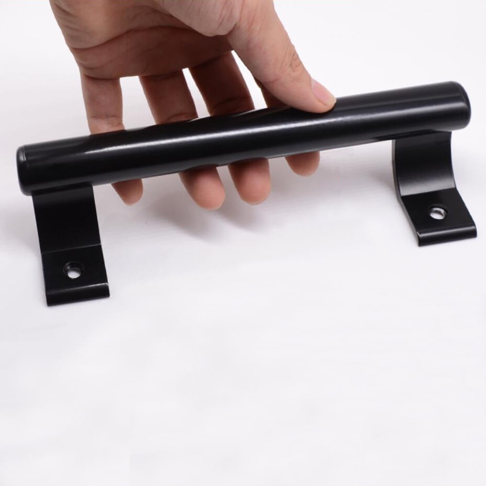 Front Door Handle with Orbit Knob for Entrance and Front Door,Matte Black