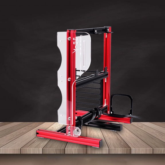 Aluminum and Acrylic Red Open Computer Chassis for Installing Many Kinds of Desktop Computer Hosts 11.8*9.7*14inch