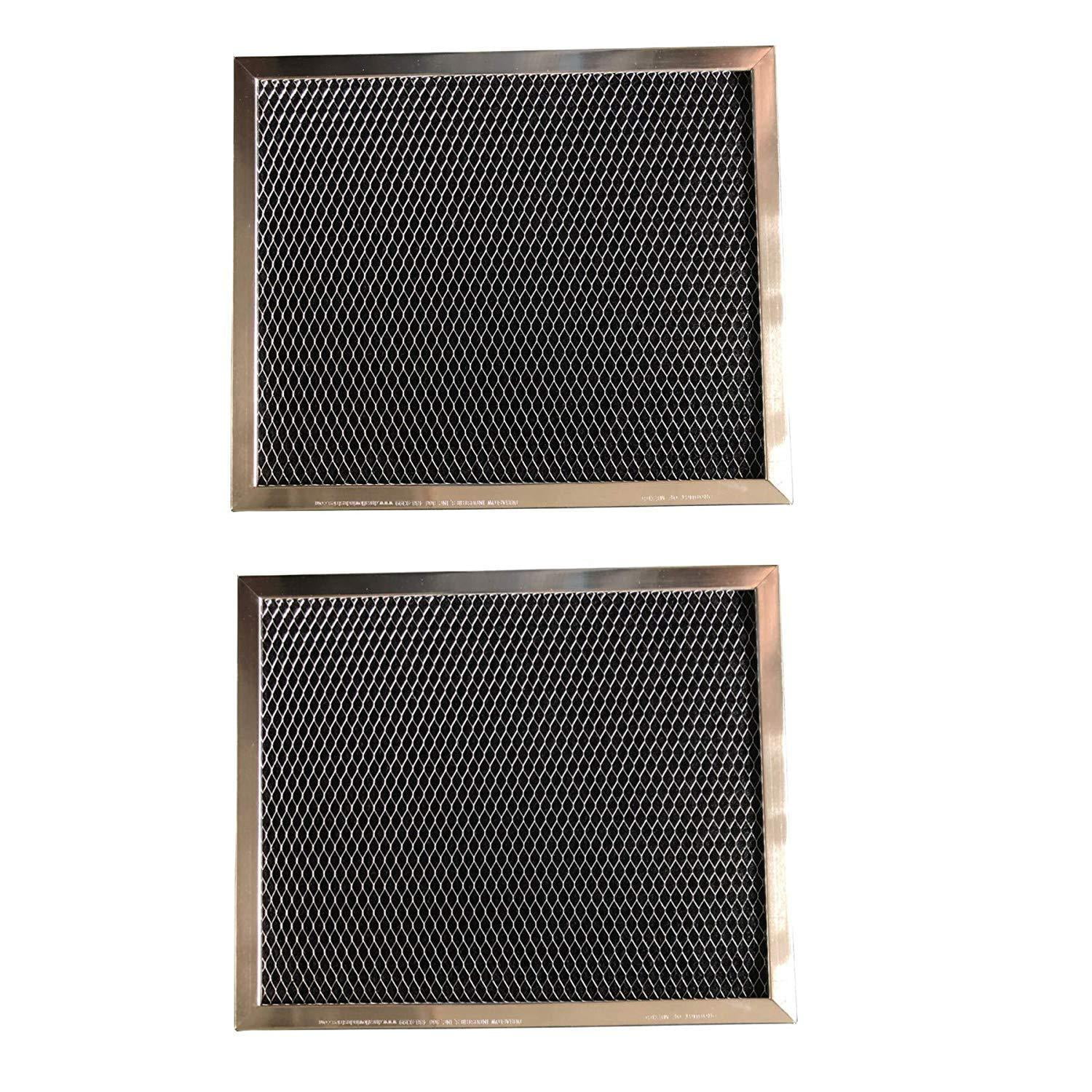 Aluminum and Activated Carbon Range Hood Filter - 8 x 9 1/2 x 5/16-2 Pack