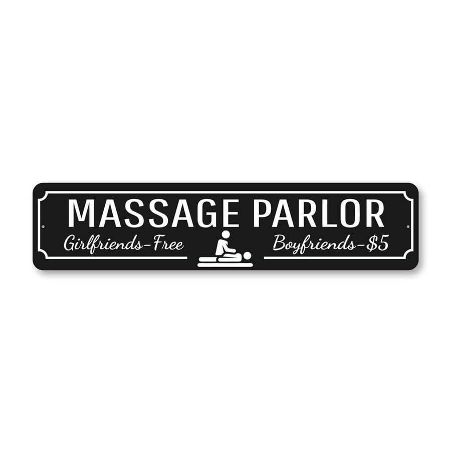(Aluminum metal) Massage Parlor Metal Sign Size: 4 x 16 Inch - Walmart.com
