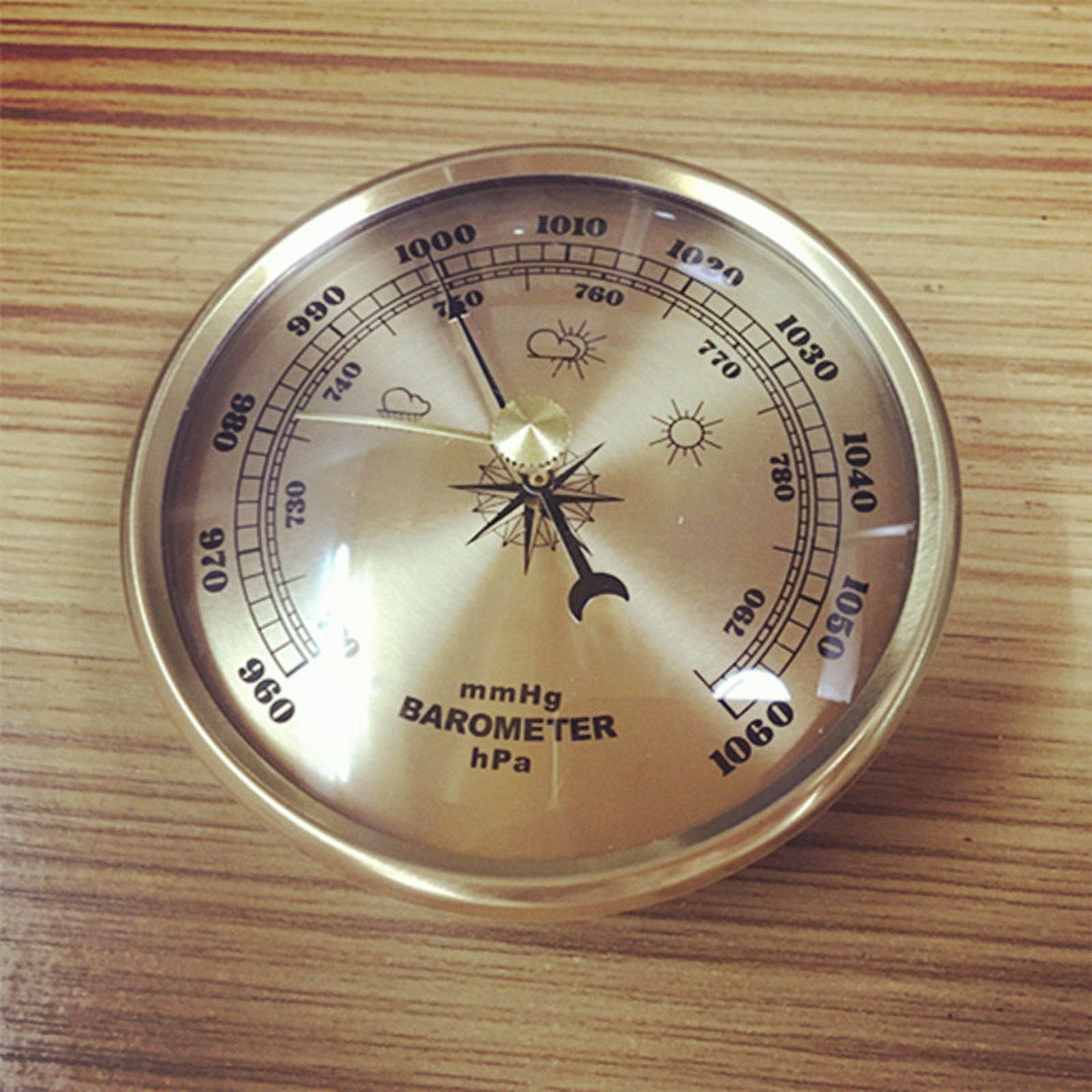 Aluminum shell empty box Barometer Barometer Silver has the same