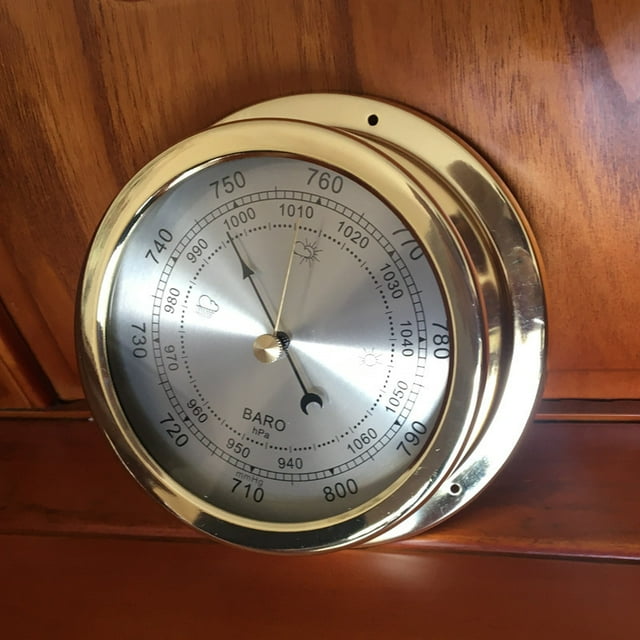 Aluminum shell empty box Barometer Barometer Silver has the same