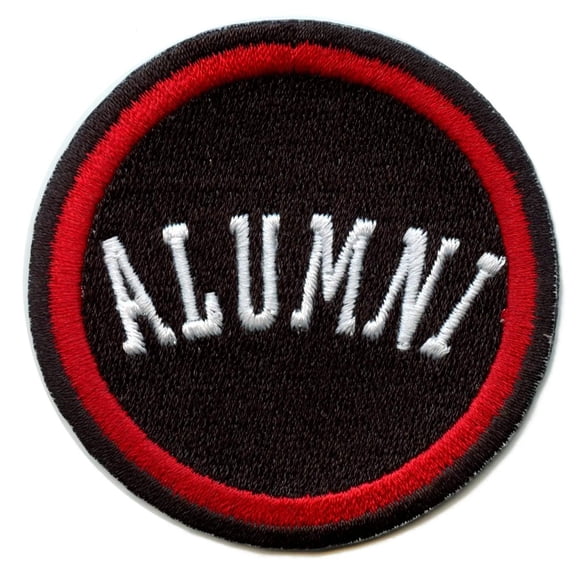 Alumni College Student Patch Lubbock Texas Black Graduate Embroidered Iron On