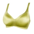 thumbnail image 1 of Alun Effortless Comfort Smooth Seamless Bra for Women No Underwire Wireless Soft Support Push up Bras Breathable Fabric Gentle Shaping Lightweight Coverage Elegant Bralette Light Green L, 1 of 4