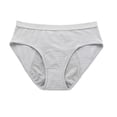 thumbnail image 1 of Alun Period Panties for Women Menstrual Comfortable Leak Proof Mid High Waist Aunt Underwear Ladies Stylish Texture Design Breathable Stretch Briefs Light Gray M, 1 of 3