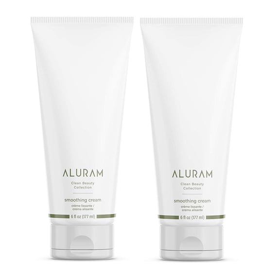 Aluram Coconut Water Based Smoothing Cream | For Blow Drying & Curling 6 Fl Oz - Pack of 2