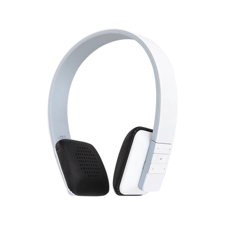 Aluratek White ABH04F Bluetooth Wireless Headphones