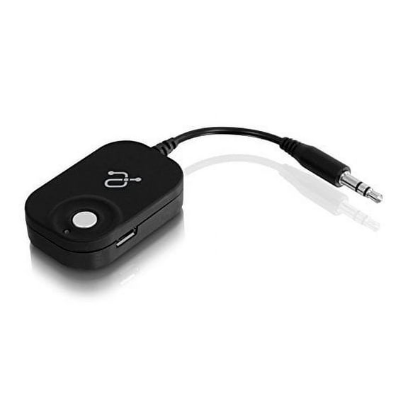 Aluratek AIS11F Bluetooth Audio Receiver with Built-In Battery, Transmit Audio Wirelessly from Smartphone to Stereo Speakers