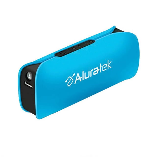Aluratek APBL01FSB Portable Battery Charger with LED Flashlight - Sky Blue