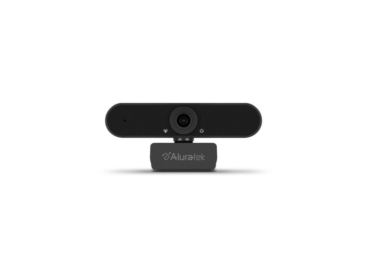 Aluratek HD 1080P USB Webcam with adjustable clip, Plug-n-Play, compatible with Mac and Windows OS