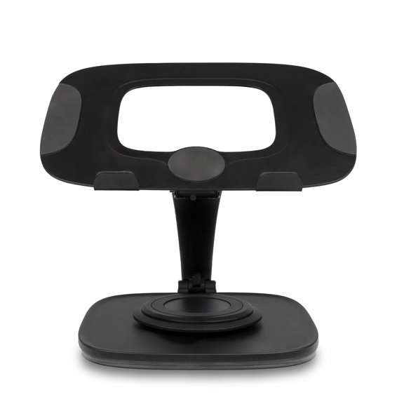 Aluratek AULS03F - Laptop Stand with 360 Rotating Base, Ergonomic Adjustable Stand, Compatible with Most MacBook and Win Laptops