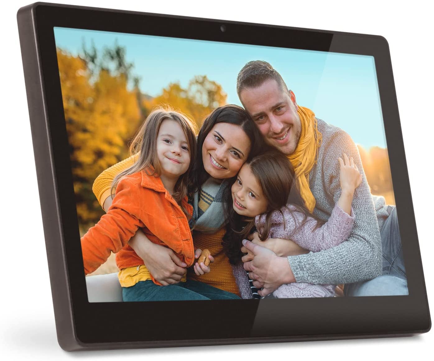 Aluratek WiFi Digital Photo Frame with Live Video Chat, Touchscreen LCD  Display and 16GB Built-in Memory 11.6 inch, Black