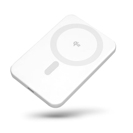 Aluratek Wireless 5,000mAh Qi2 Slim MagSafe Compatible Power Bank - AQ2PB5KF