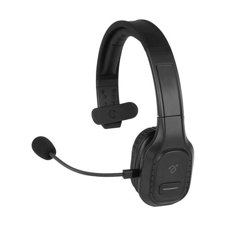Aluratek - Wireless Bluetooth Headset with Boom Mic for video conference and chat - Black