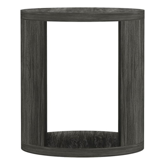 Alure Contemporary 20" End Table in Charcoal