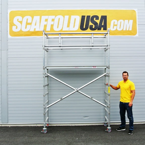 Aluspeed 7 ft Single Wide Aluminum Scaffolding Tower