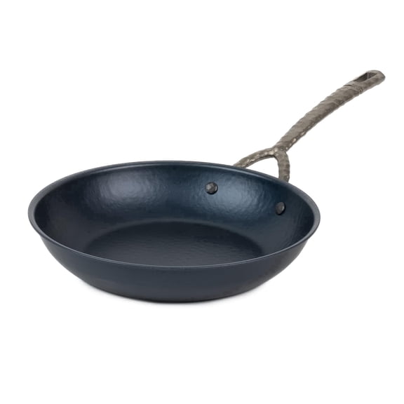 Alva Artist Naturally Nonstick Carbon Steel Frying Pan 9.5" - Pre-Seasoned, Oven Safe and Made without Harmful Chemicals - Induction and All Stovetop Compatible with Even Heat Distribution