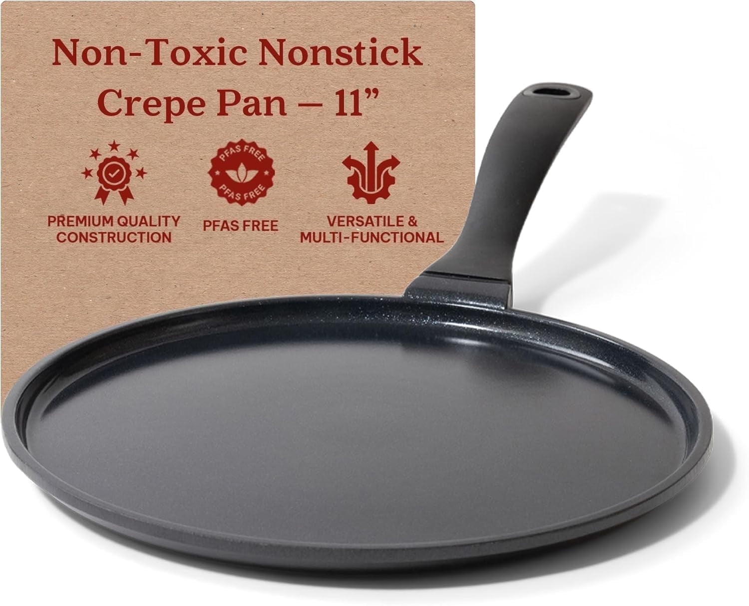Alva Energy Black Ceramic Nonstick Griddle Pan with Stay Cool Handle