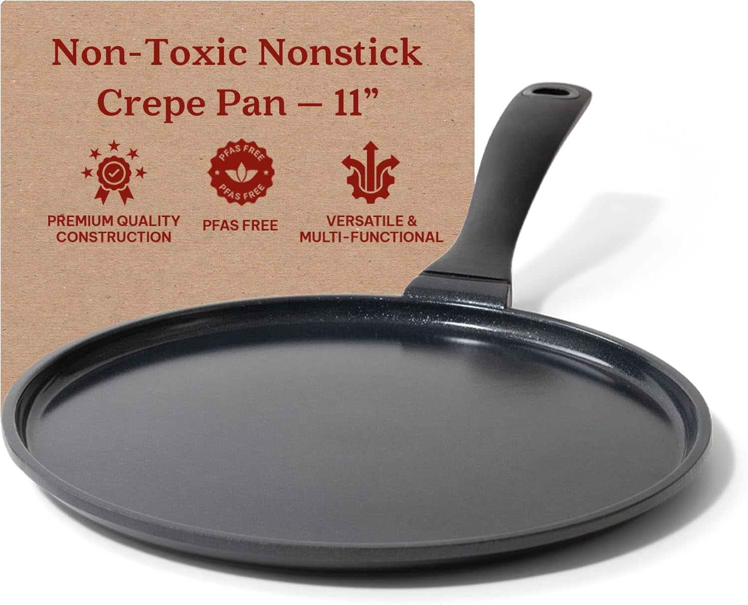 Alva Energy Black Ceramic Nonstick Griddle Pan with Stay Cool Handle
