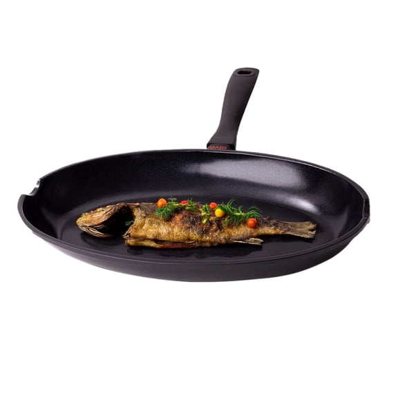 Alva 13.7" Ceramic Nonstick Whole Fish Pan, Recycled Aluminum, Non Toxic