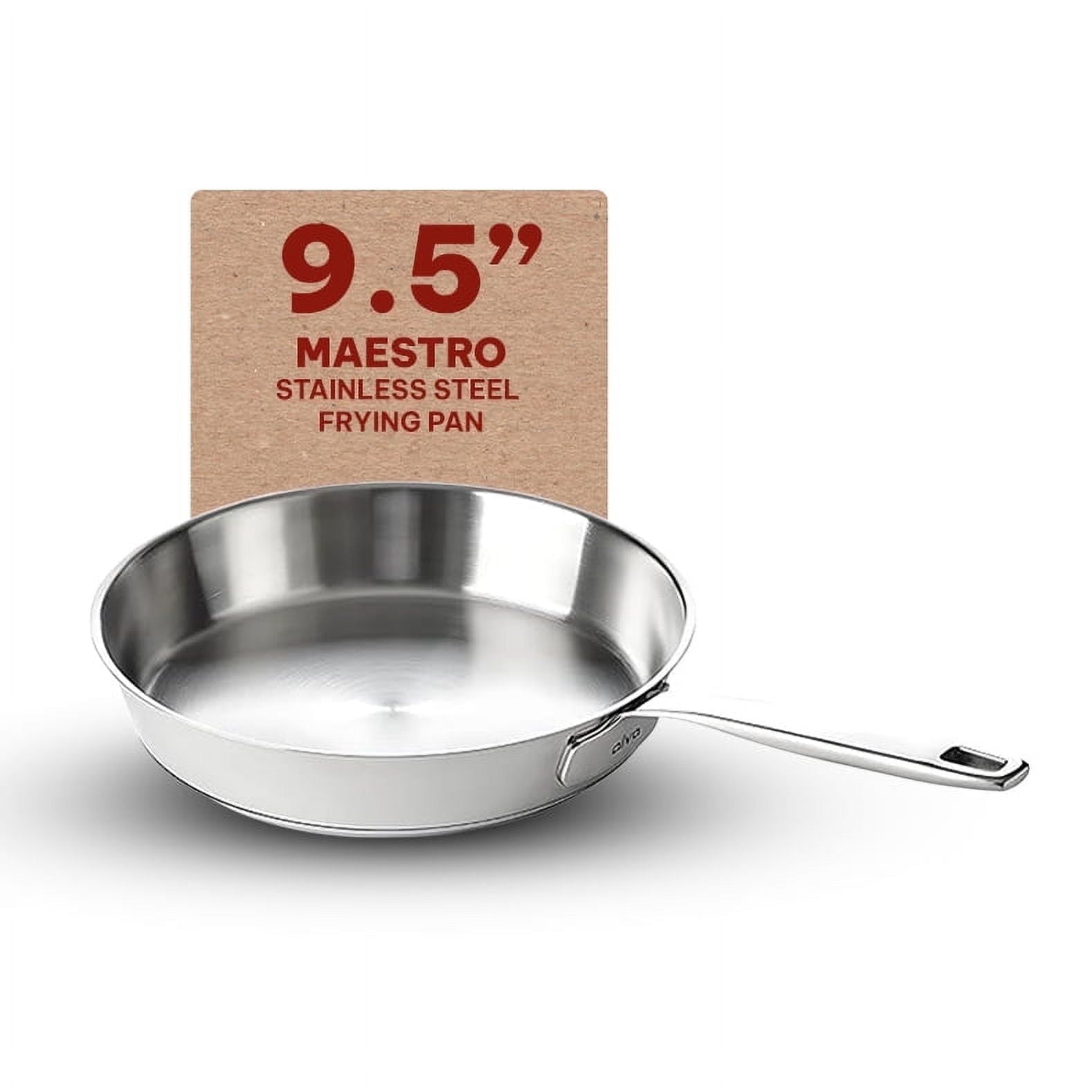Alva Maestro 9.5" Stainless Steel Non-stick Frying Pan Skillet