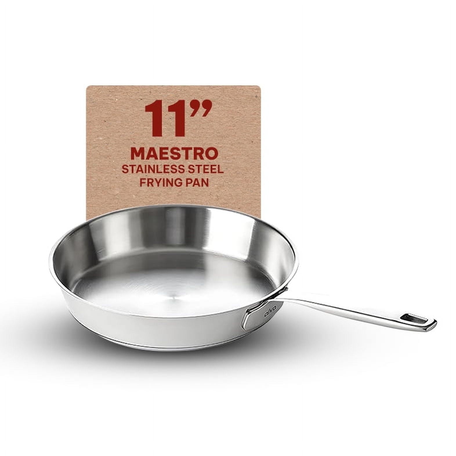 Alva Maestro 11" Stainless Steel Nonstick Frying Pan Skillet