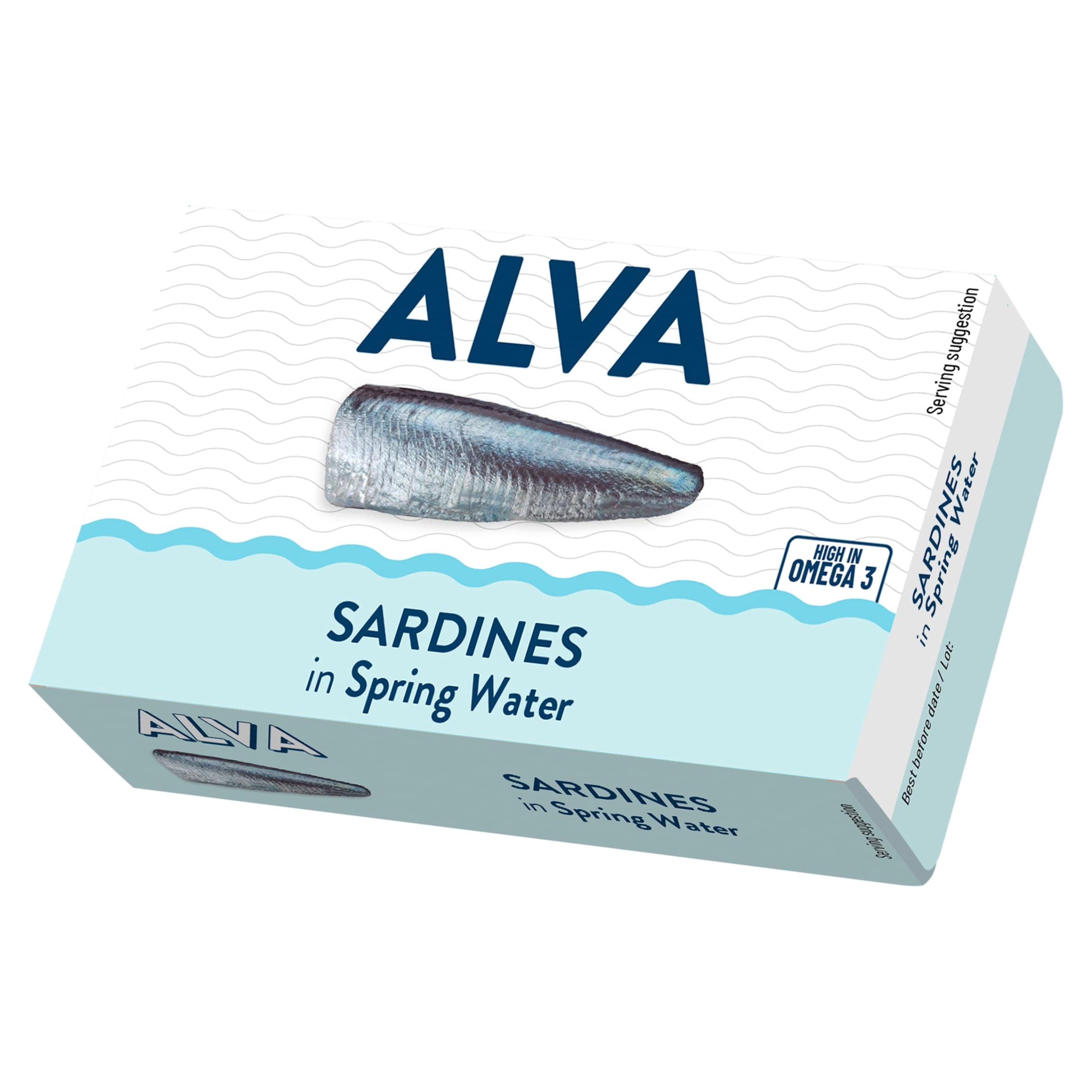 Alva Sardines in Spring Water 120g, Imported from Britain