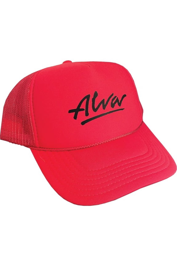 Alva Skateboards OG Logo Red / Black Mesh Trucker Hat - Adjustable